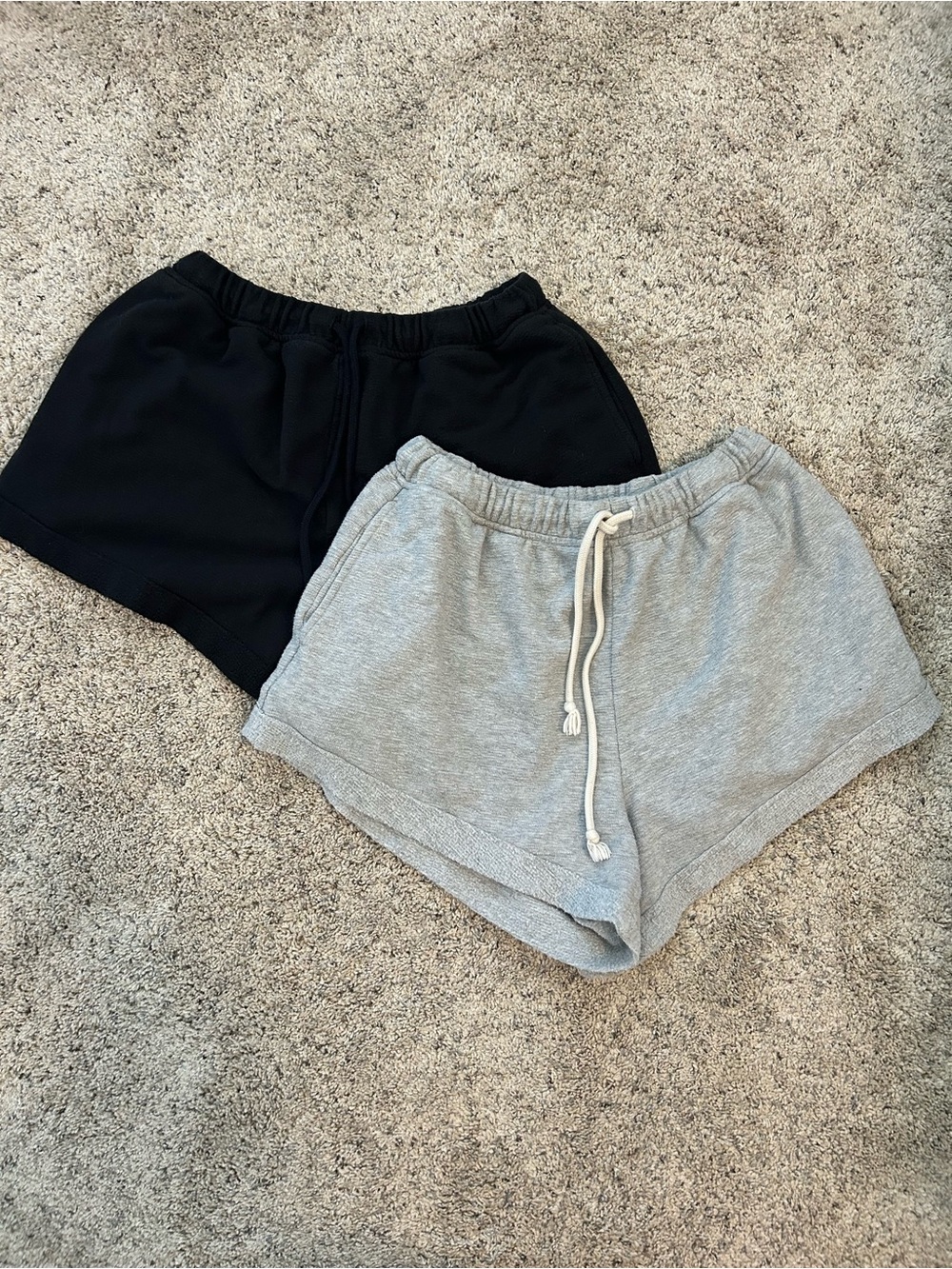 Aerie Lounge Shorts - Black & Gray